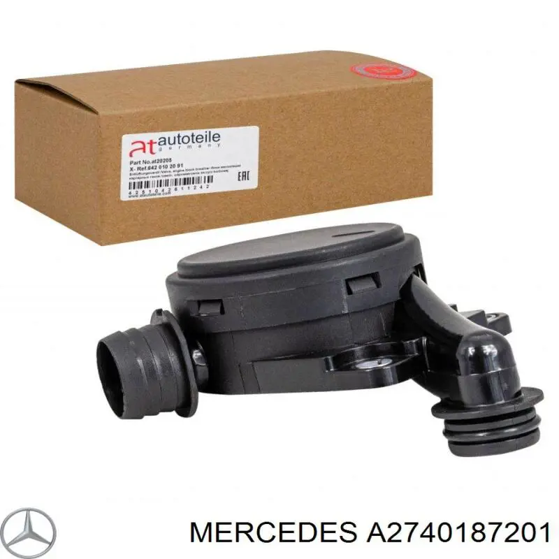 Króciec wentylacji kadłuba (separatora oleju) Mercedes A2740187201 cena, od 85,77 USD