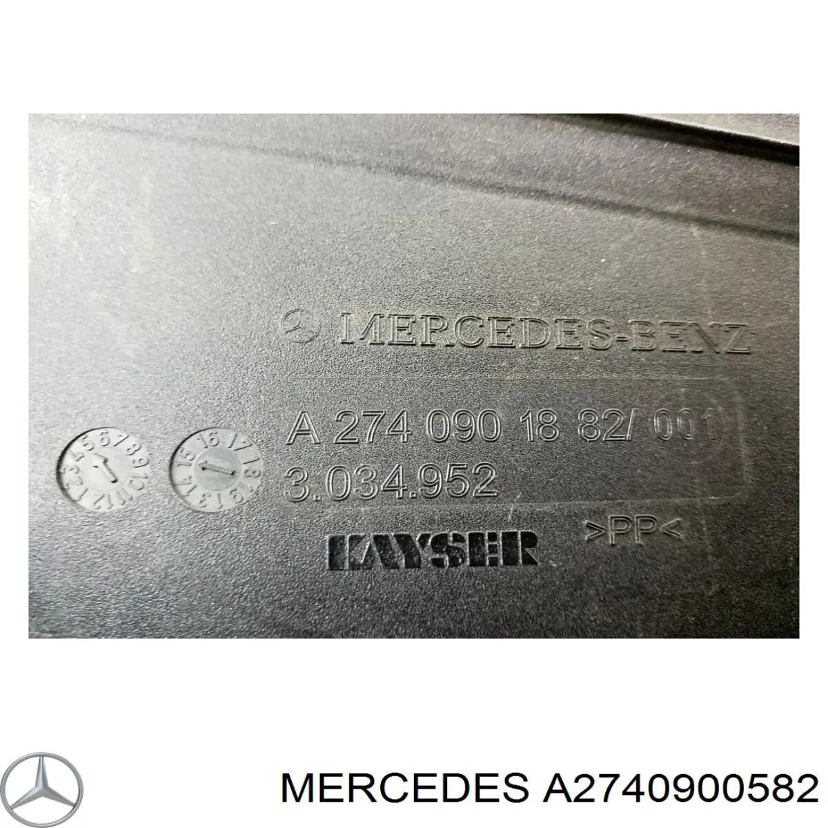 A2740900582 Mercedes wlot powietrza do filtra powietrza