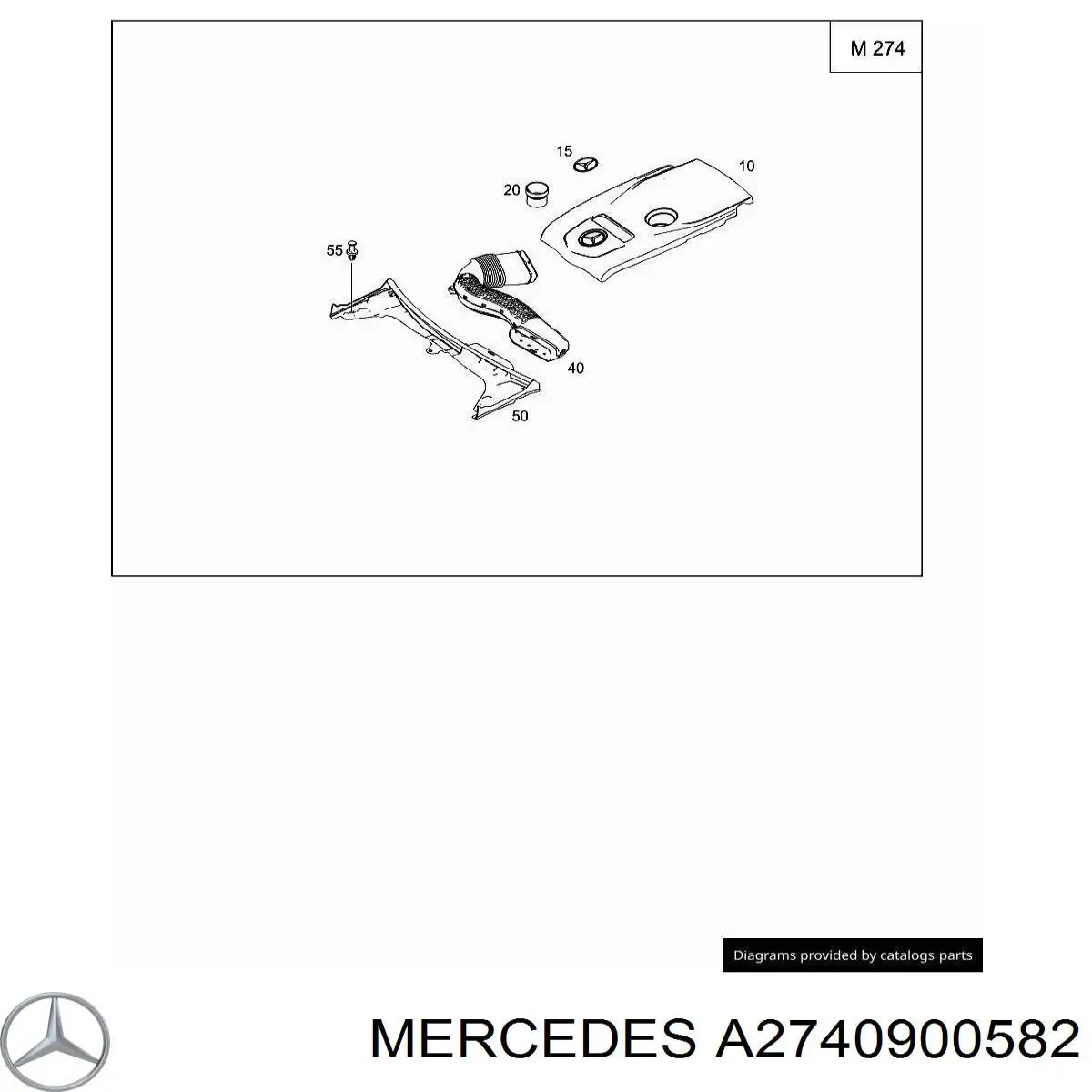 Wlot powietrza do filtra powietrza Mercedes E sedana (W213) (2016 - 2023) cena, od 96,06 USD