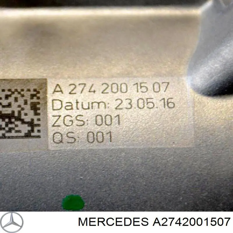 Do koszyka A2742001507 Mercedes Pompa chłodząca wodna
