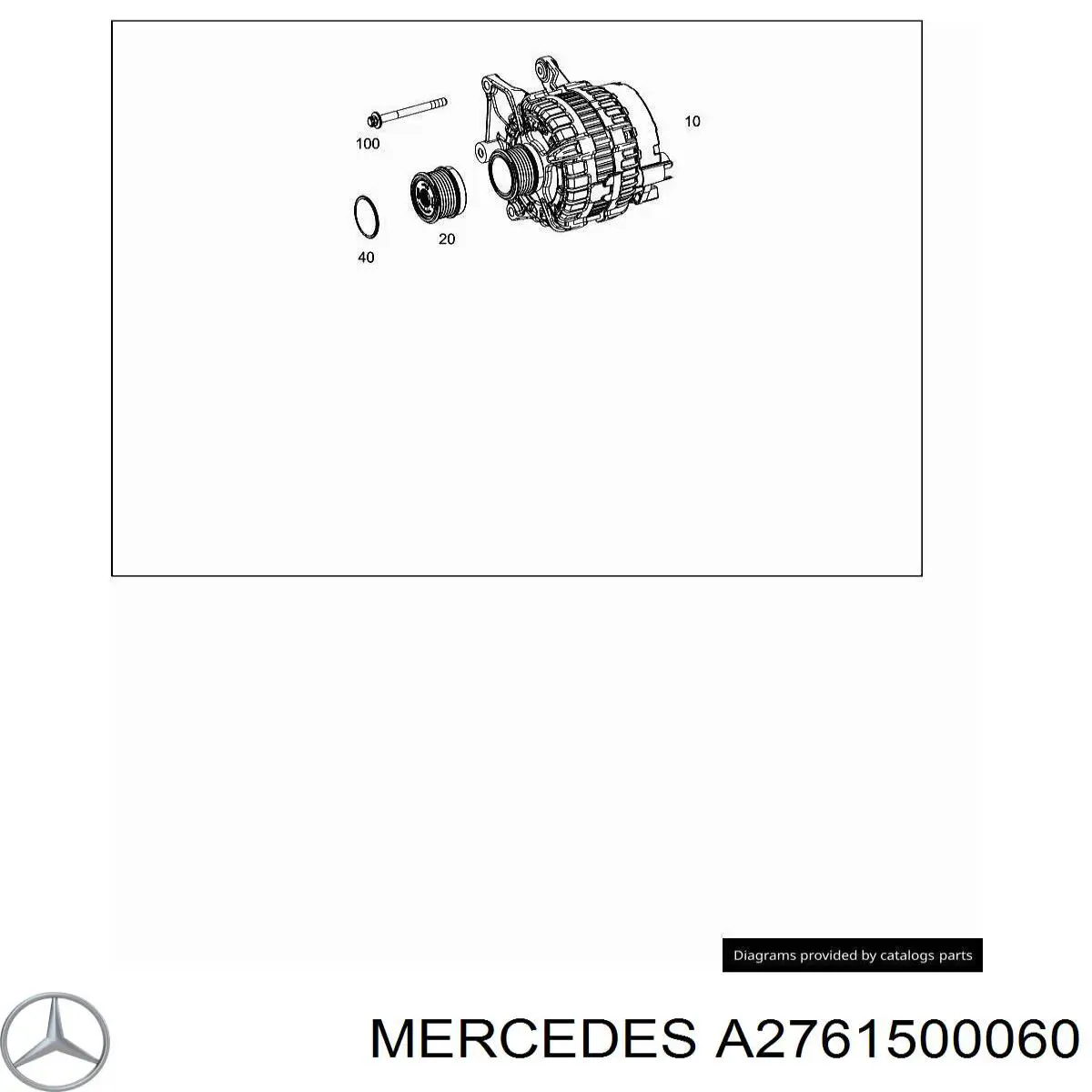 Koło pasowe alternatora do Mercedes ML/GLE (C292)