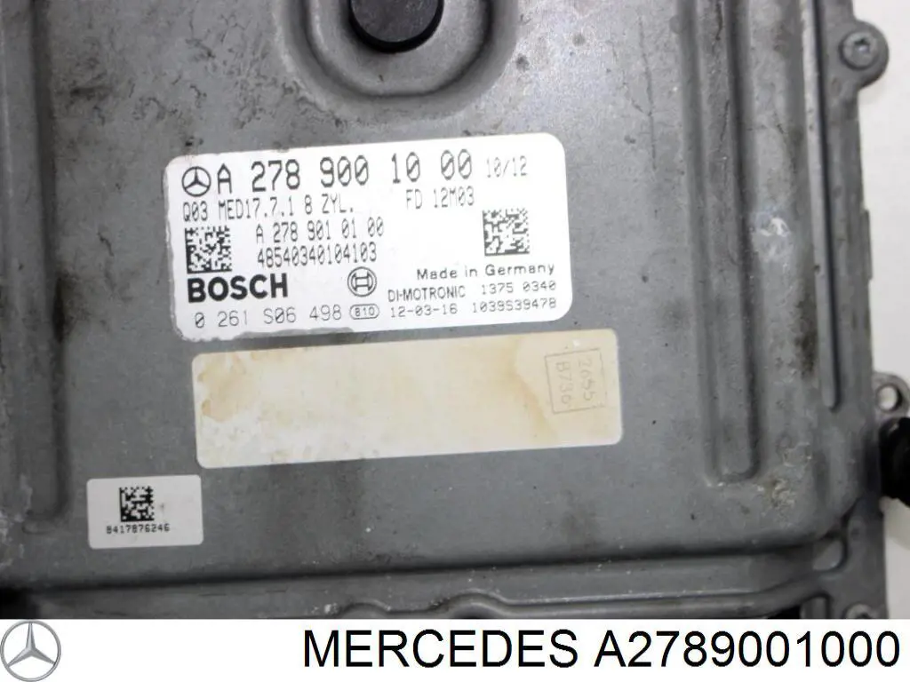 Sterownik silnika Mercedes A2789001000 cena, od 424,06 USD