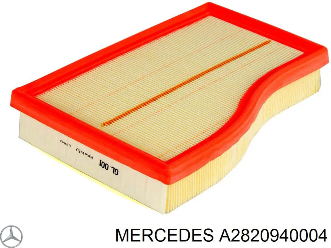 Filtr powietrza Mercedes A2820940004 cena, od 20,80 USD