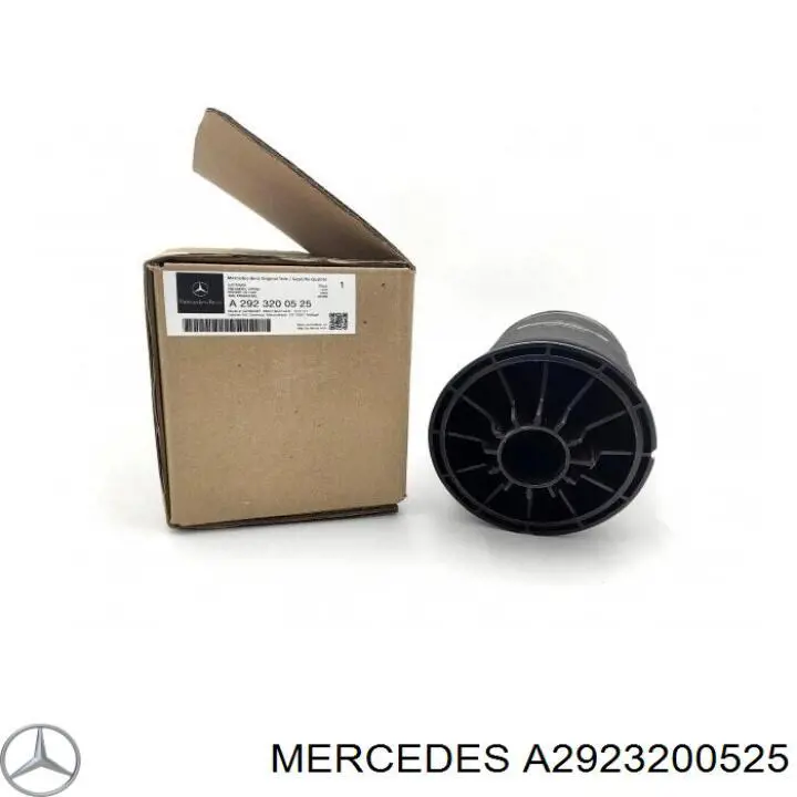 A2923200525 Mercedes Poduszka pneumatyczna (resor pneumatyczny) mostu tylnego