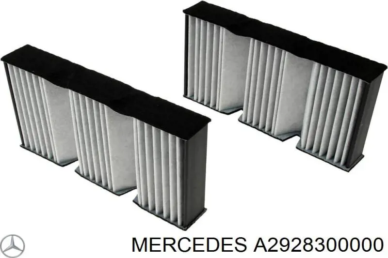 Filtr kabiny Mercedes A2928300000 cena, od 21,96 USD