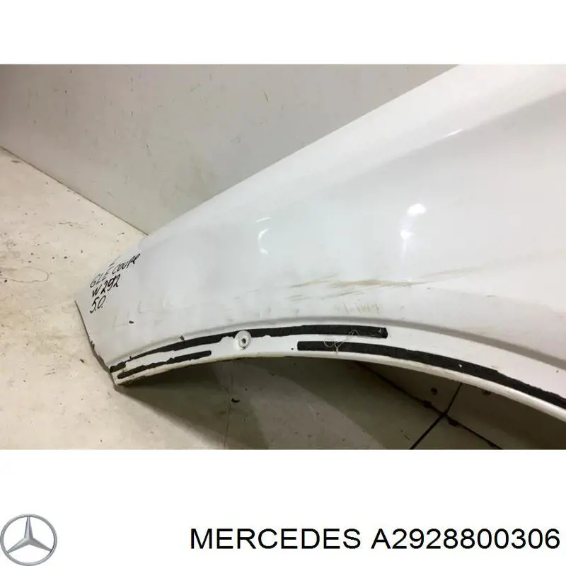 Do koszyka A2928800306 Mercedes Błotnik przedni lewy