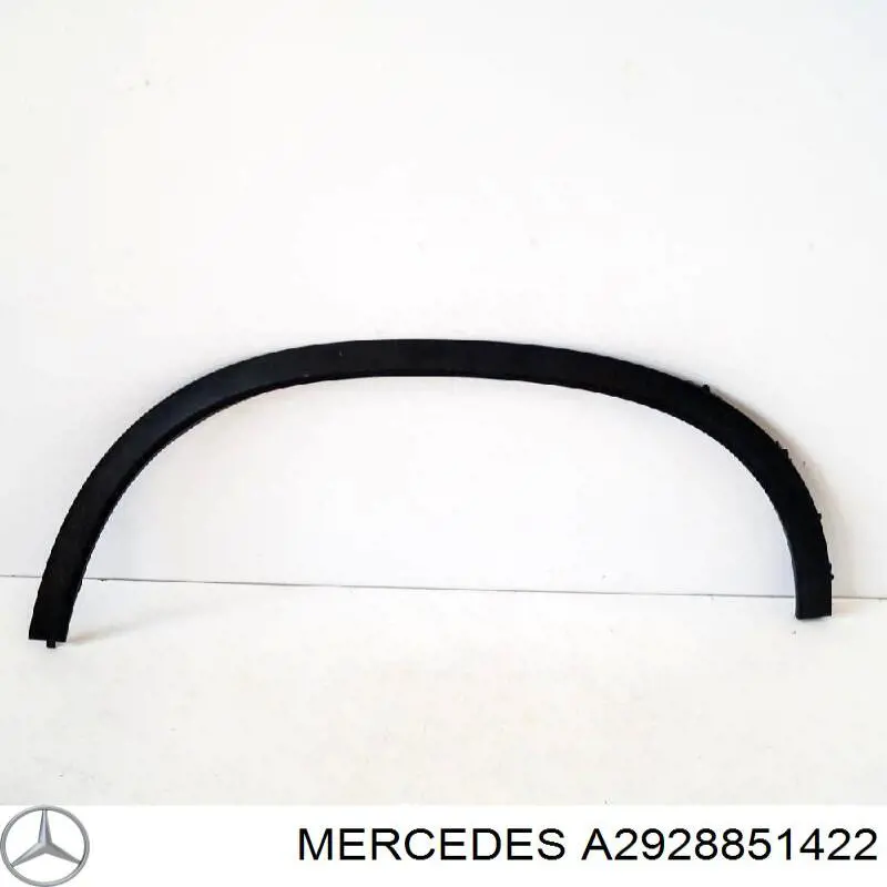 A2928851422 Mercedes Poszerzenie (nakładka) reperaturki tylnego błotnika lewy