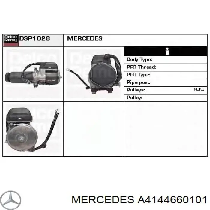 Pompa wspomagania hydraulicznego kierownicy Mercedes 4144660101 cena, od 364,64 USD