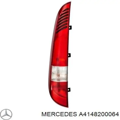 Lampa zespolona tylna lewa do Mercedes Vaneo  414
