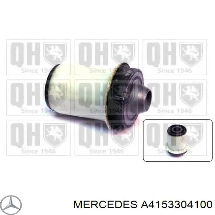 Tuleja (poduszka) przedniej belki Mercedes A4153304100 cena, od 30,29 USD