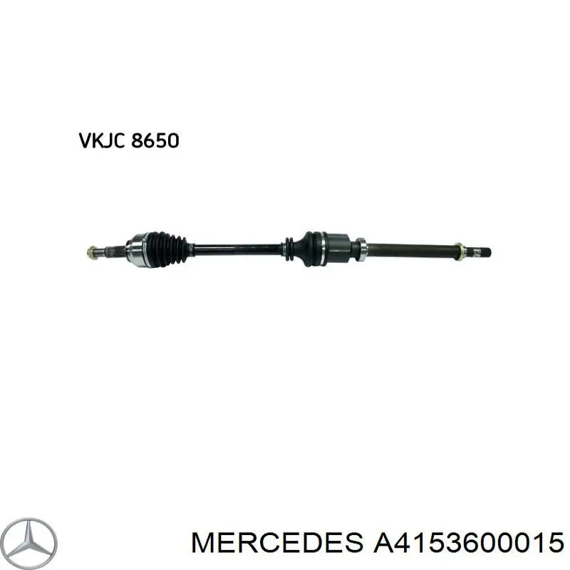 Półoś napędowa przednia prawa Mercedes A4153600015 cena, od 112,32 USD