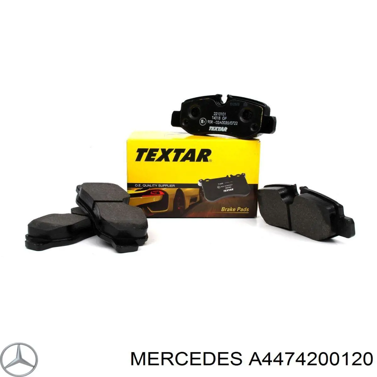 Okładziny (klocki) do hamulców tarczowych tylne Mercedes A4474200120 cena, od 21,50 USD