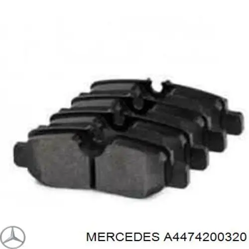 Okładziny (klocki) do hamulców tarczowych tylne Mercedes A4474200320 cena, od 25,03 USD