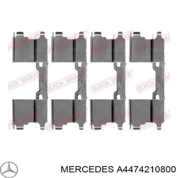 Klocki hamulcowe przednie tarczowe Mercedes A4474210800 cena, od 26,01 USD
