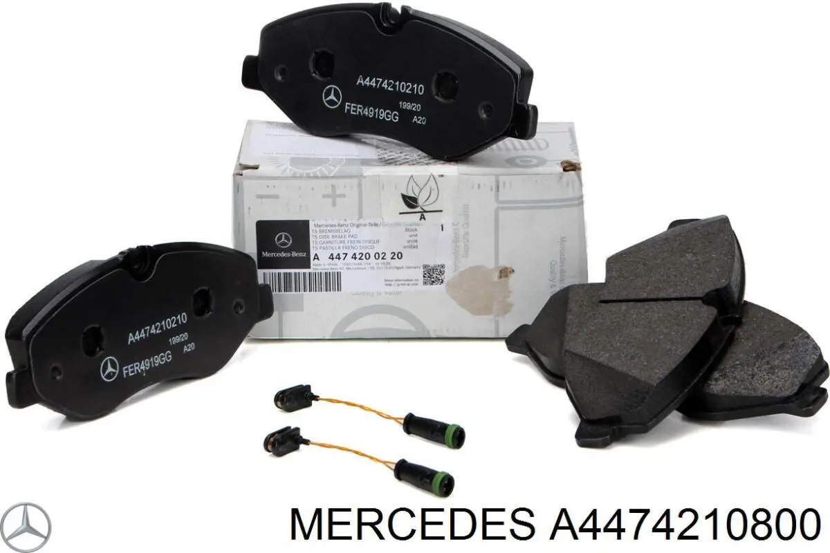 Do koszyka A4474210800 Mercedes Klocki hamulcowe przednie tarczowe