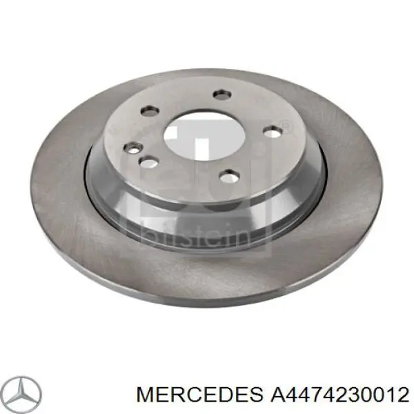 A4474230012 Mercedes Tarcza hamulcowa tylna