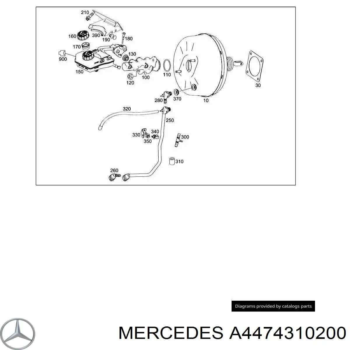 A4474310200 Mercedes Wzmacniacz próżniowy hamulców