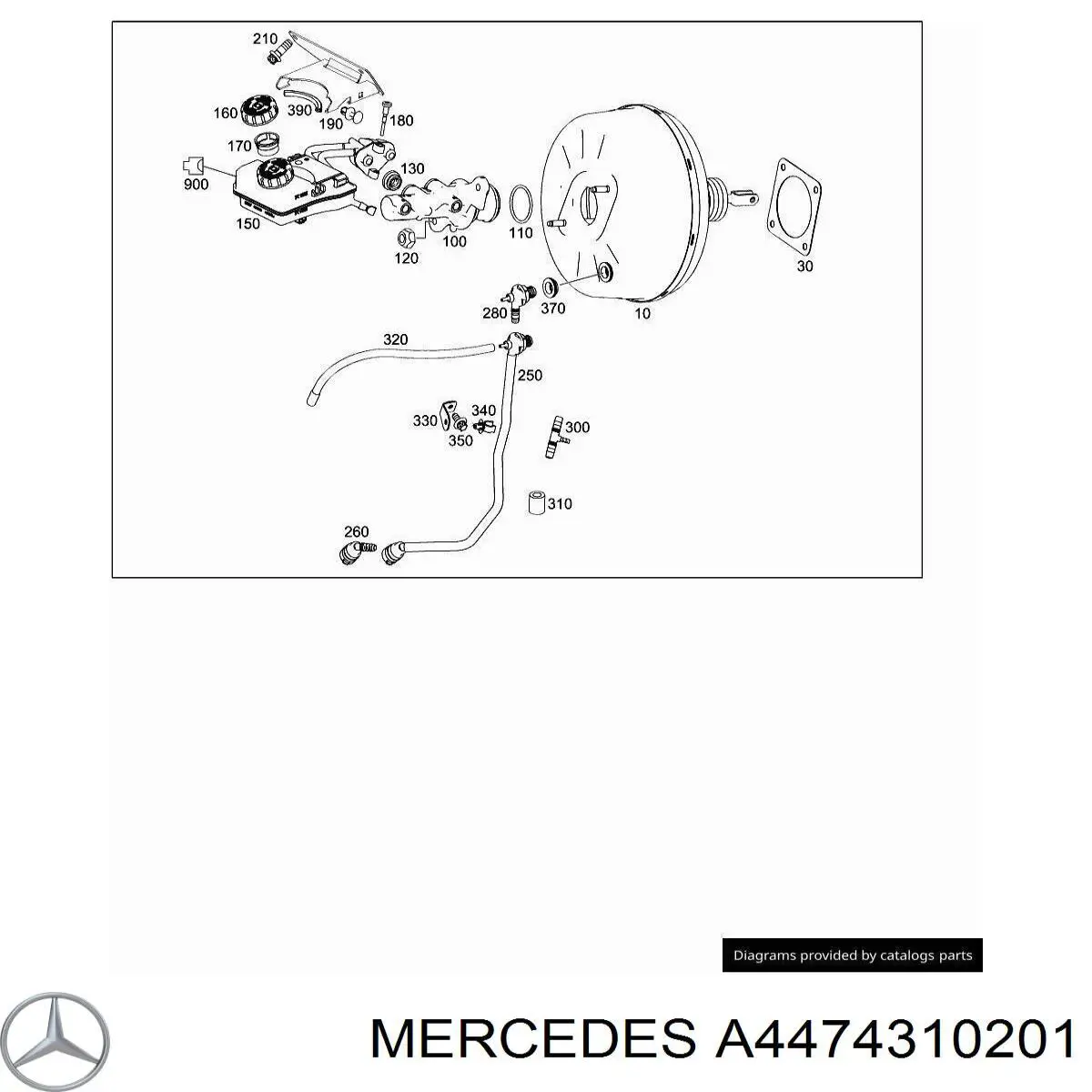 A4474310201 Mercedes Główny cylinder hamulców