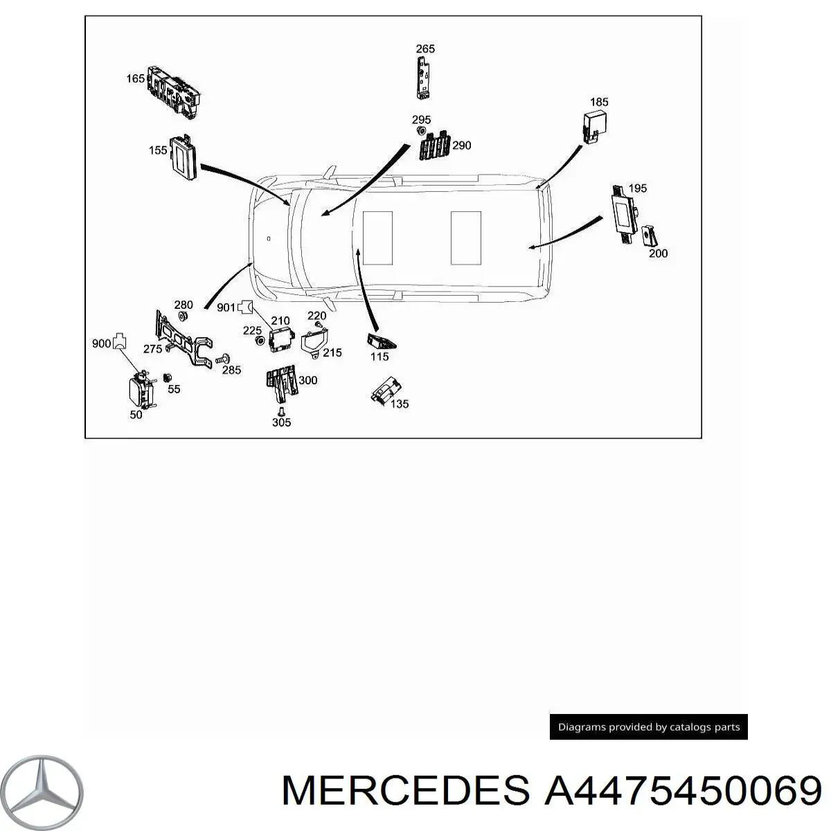  Mercedes A4475450069 cena, od 84,93 USD