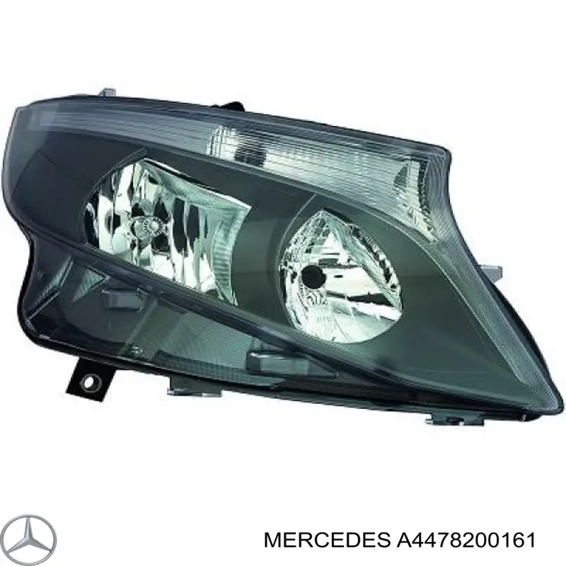 Reflektor prawy A4478200161 Mercedes