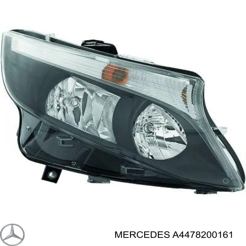 Reflektor prawy A4478200161 Mercedes