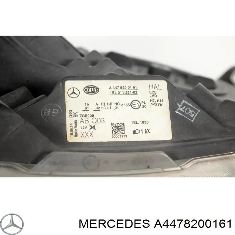 A4478200161 Mercedes Reflektor prawy
