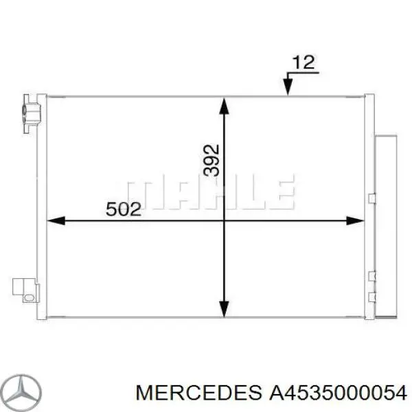 Do koszyka 921001697R Mercedes Chłodnica klimatyzacji