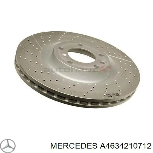 A4634210712 Mercedes Tarcza hamulcowa przednia