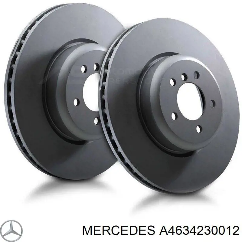 Tarcza hamulcowa tylna Mercedes A4634230012 cena, od 131,28 USD