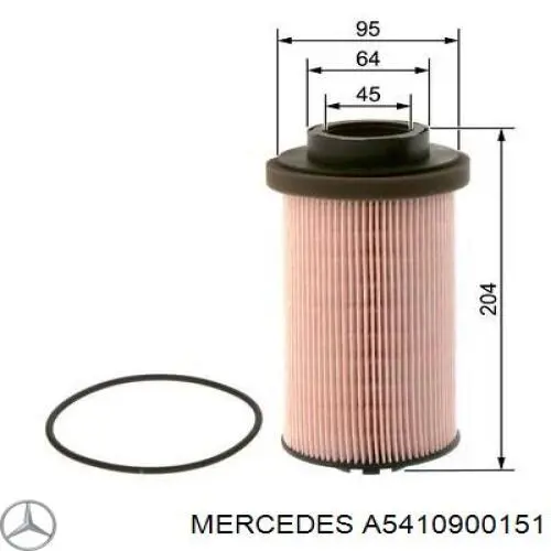 Do koszyka A5410900151 Mercedes Filtr paliwa