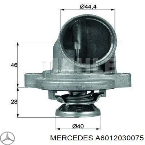 Termostat Mercedes A6012030075 cena, od 28,07 USD