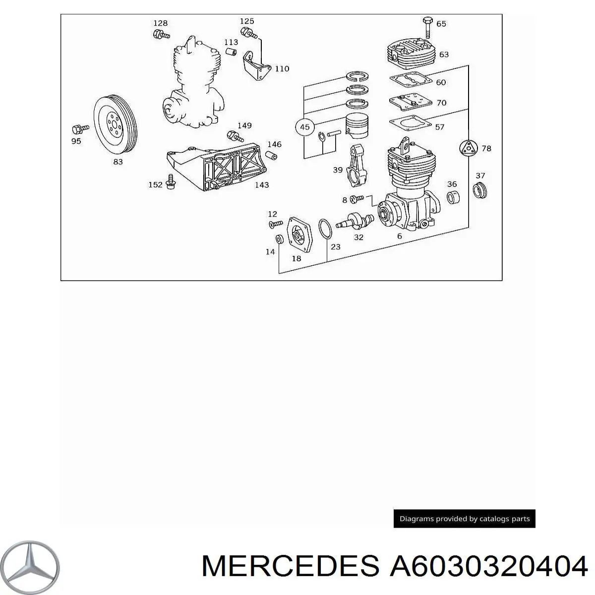 6030320404 Mercedes koło pasowe wału korbowego