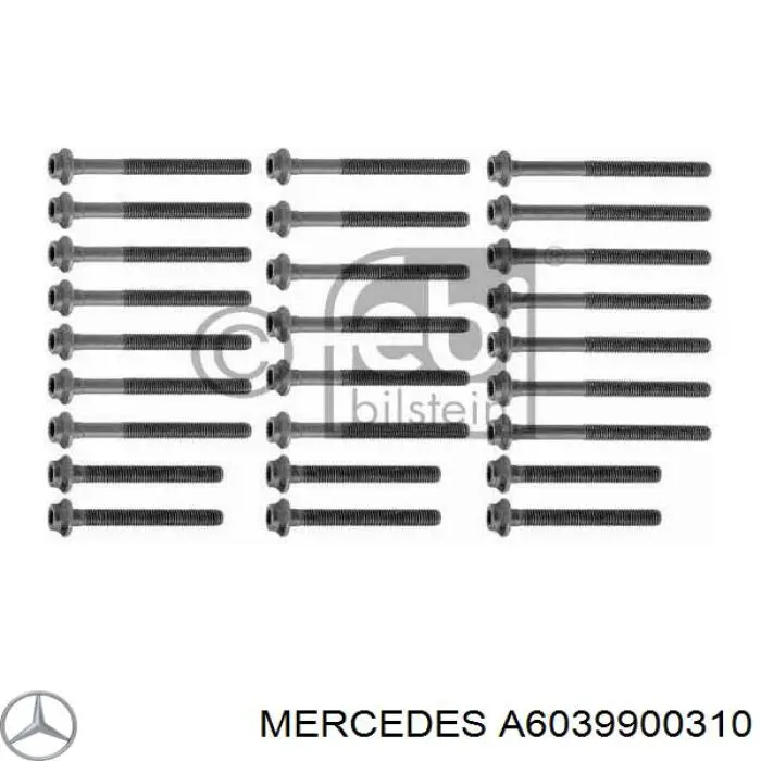 Do koszyka A6039900310 Mercedes Śruba głowicy cylindrów