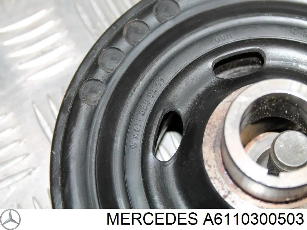 Koło pasowe wału korbowego Mercedes A6110300503 cena, od 56,18 USD