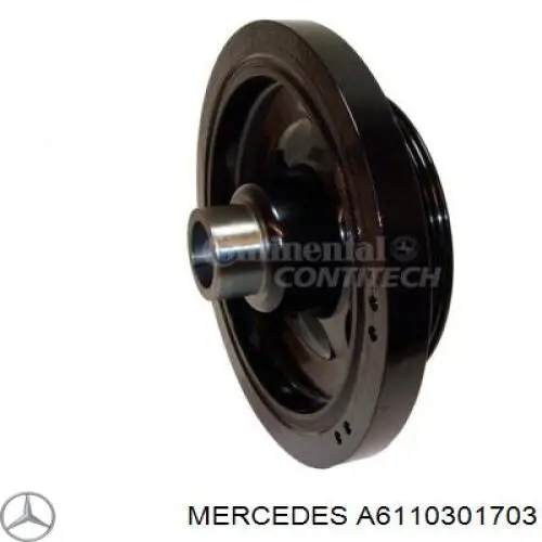 Koło pasowe wału korbowego Mercedes A6110301703 cena, od 137,91 USD
