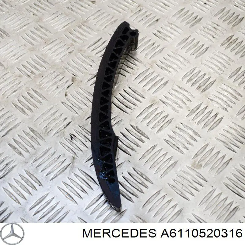 Do koszyka A6110520316 Mercedes Tłumik drgań łańcucha rozrządu górny (głowica cylindrów)