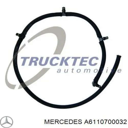 Do koszyka A6110700032 Mercedes Rurka paliwa, zwrotna od wtryskiwaczy
