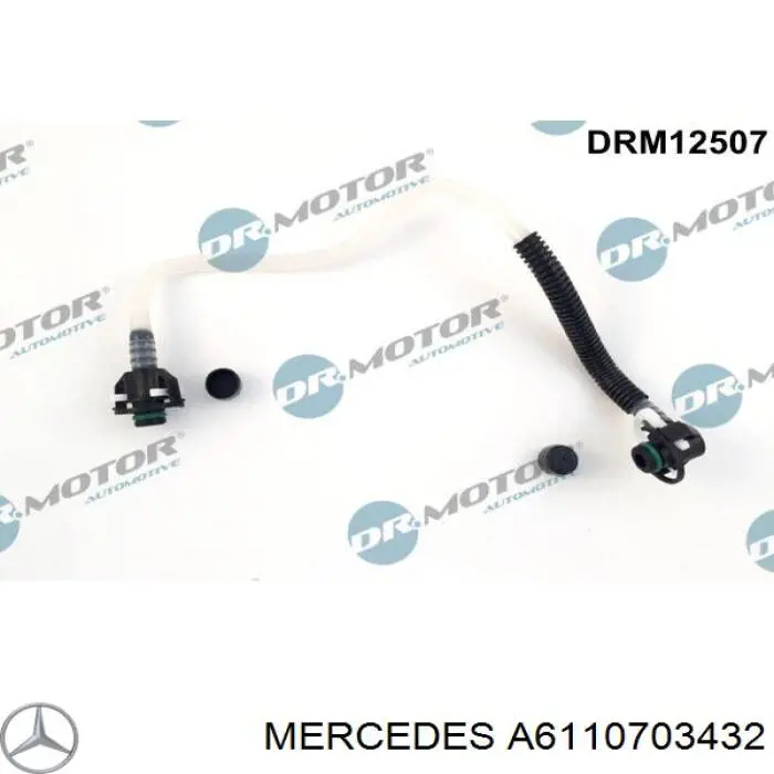 Rurka paliwa od pompy zasilającej do pompy wtryskowej Mercedes A6110703432 cena, od 17,03 USD