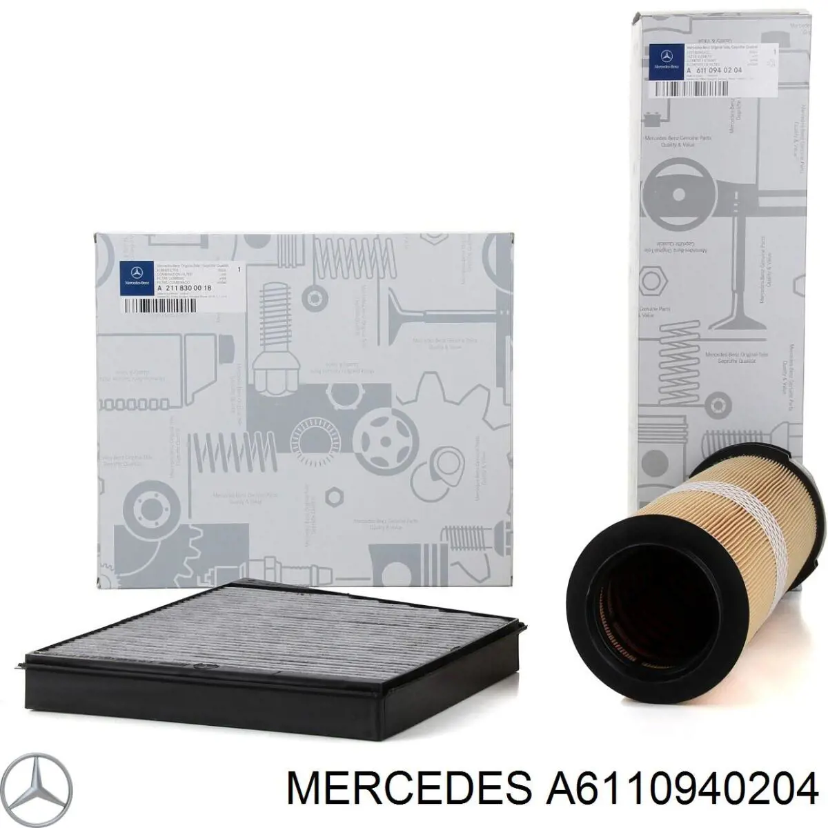 Do koszyka A6110940204 Mercedes Filtr powietrza