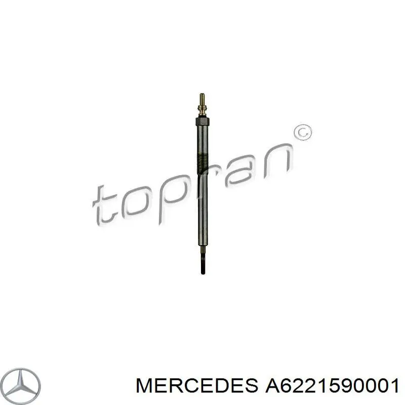 Świeca żarowa Mercedes A6221590001