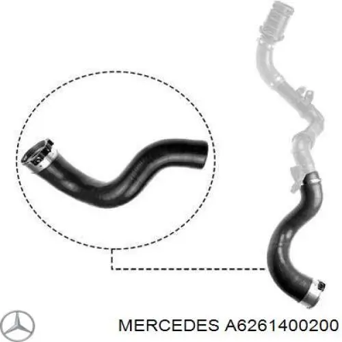 A6261400200 Mercedes Rurka czujnika ciśnienia spalin