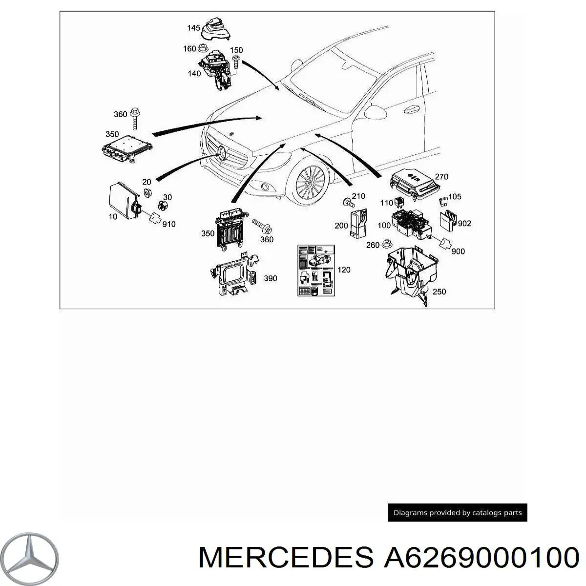 A6269000100 Mercedes Przekaźnik świec żarowych