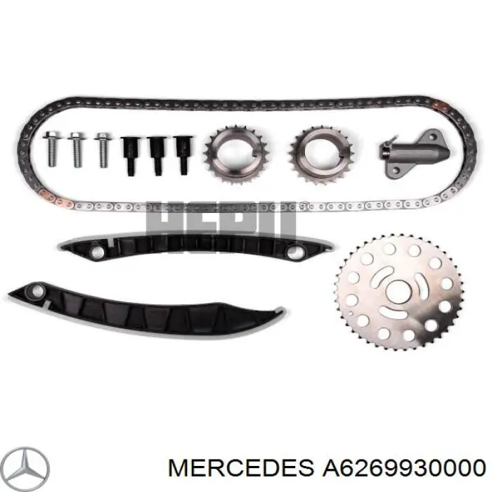 Łańcuch rozrządu, zestaw Mercedes A6269930000 cena, od 140,36 USD