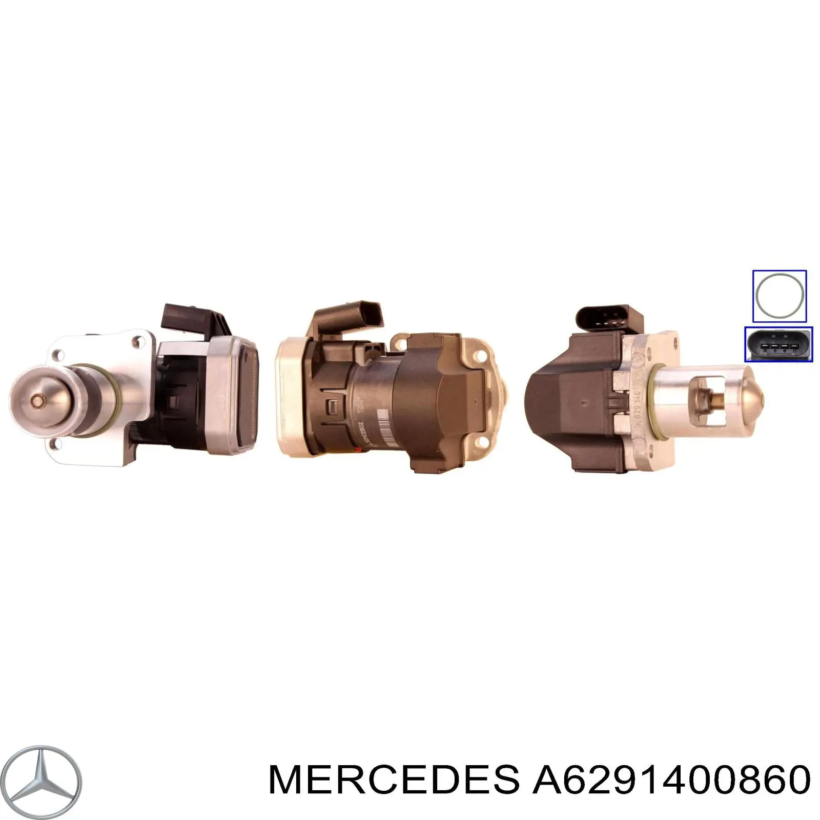 Zawór recyrkulacji spalin EGR Mercedes A6291400860 cena, od 462,77 USD