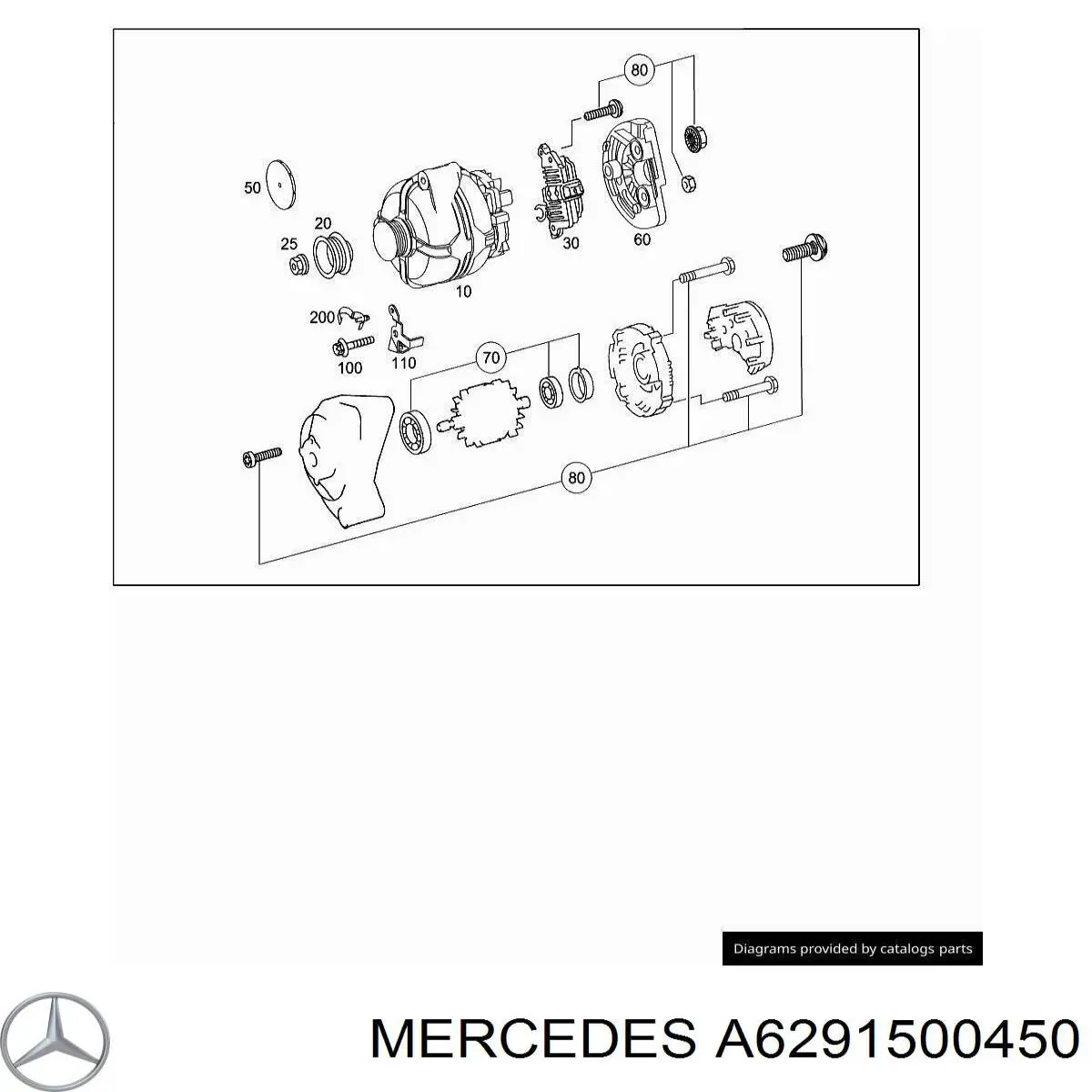 A6291500450 Mercedes Alternator