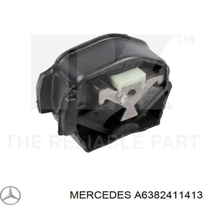 Poduszka (podpora) silnika tylna Mercedes A6382411413 cena, od 46,21 USD