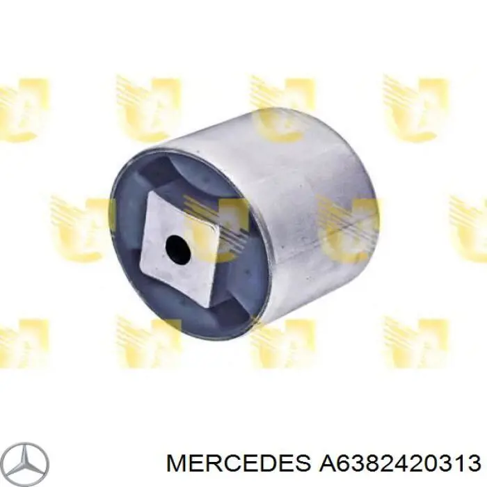 Poduszka (podpora) silnika tylna (silentblock) Mercedes A6382420313 cena, od 24,10 USD
