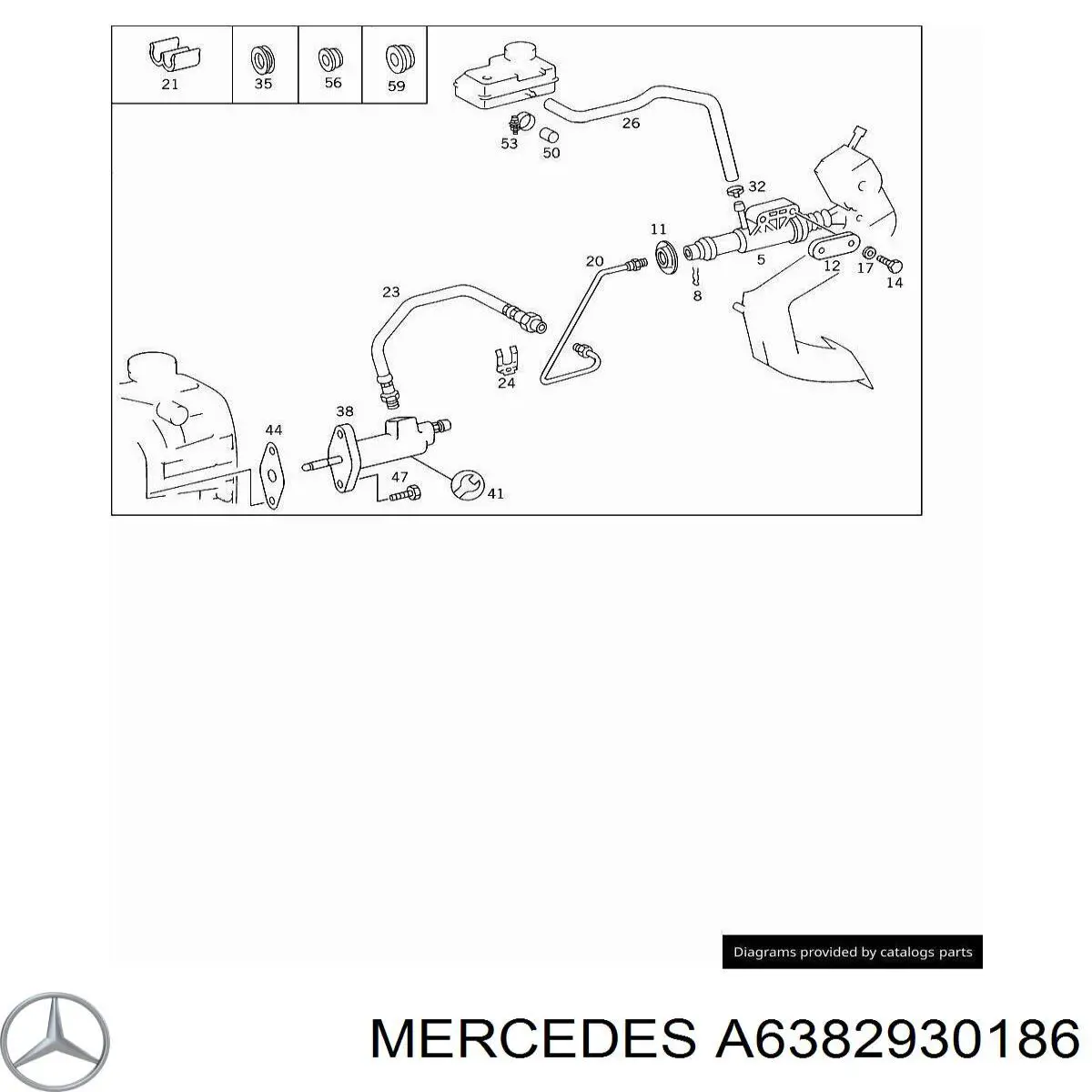  Mercedes A6382930186 cena, od 12,81 USD