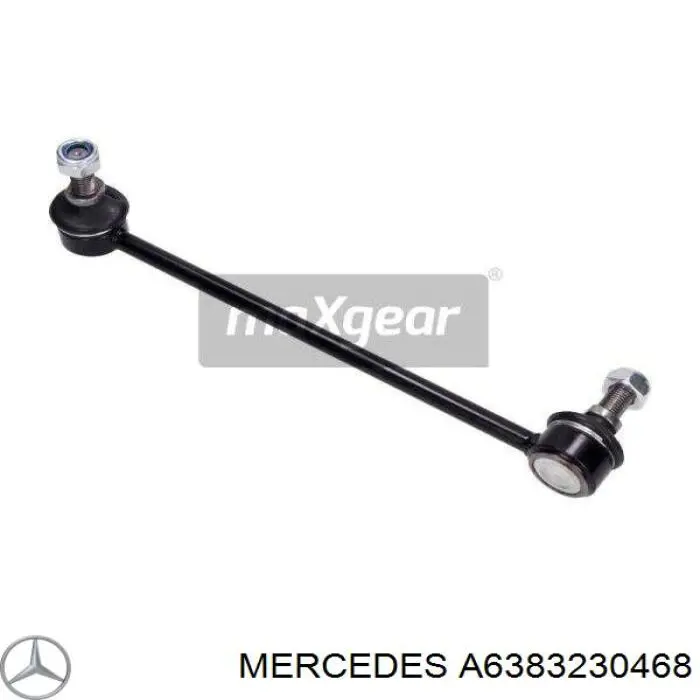 A6383230468 Mercedes łącznik stabilizatora przedniego lewy