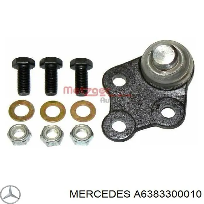 A6383300010 Mercedes Wahacz zawieszenia przedniego dolny lewy